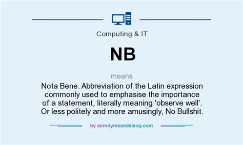 n.b. meaning|nb nota bene.